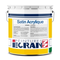 Peinture professionnelle blanc satin int�rieur ECRAN 77